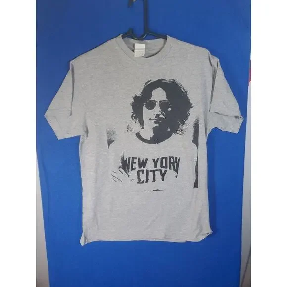 Vintage John Lennon NYC Gray T-Shirt Men's Size Medium - Picture 12 of 12